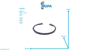CIRCLIP - 01107845 suitable for Deutz engines CIRCLIP - 01107845 suitable for Deutz engines