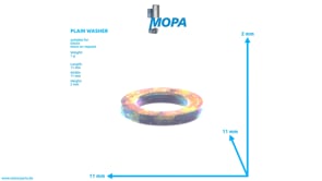 PLAIN WASHER - 01124654 suitable for Deutz engines