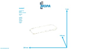 GASKET - 04198337 suitable for Deutz engines