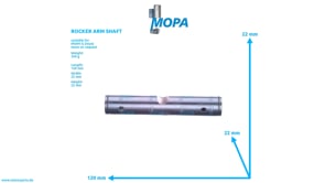 ROCKER ARM SHAFT - 02159717 suitable for MWM & Deutz engines