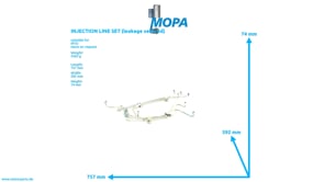 INJECTION LINE SET (leakage secured) - 5060701433 suitable for MTU engines INJECTION LINE SET (leakage secured) - 5060701433 suitable for MTU engines