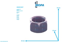 UNION NUT - 06710304115 suitable for MAN D engines