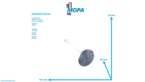 EXHAUST VALVE - 12018408 suitable for MWM & Deutz engines
