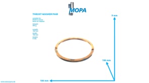 THRUST WASHER PAIR - 12302034 suitable for MWM & Deutz engines THRUST WASHER PAIR - 12302034 suitable for MWM & Deutz engines