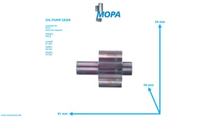 OIL PUMP GEAR - 4231800804 suitable for MTU engines OIL PUMP GEAR - 4231800804 suitable for MTU engines