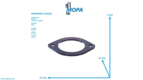 PRESSURE FLANGE - 51063120041 suitable for MAN D engines