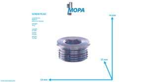 SCREW PLUG - 51903100118 suitable for MAN D engines