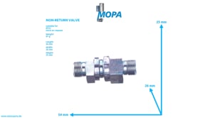 NON-RETURN VALVE - 735080010203 suitable for MTU engines
