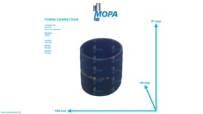 TUBING CONNECTION - 51963300352 suitable for MAN D engines