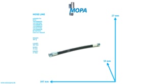 HOSE LINE - 735038012103 suitable for MTU engines