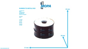 RUBBER-TO-METAL PAD - 0002375712 suitable for MTU engines