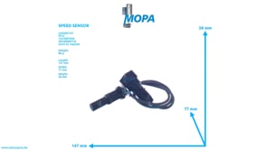 SPEED SENSOR - 0005357633 suitable for MTU engines