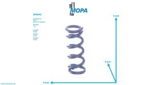 SPRING - 0059931401 suitable for MTU engines