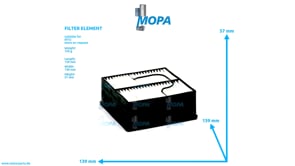 FILTER ELEMENT - 0000925005 suitable for MTU engines