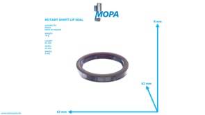 ROTARY SHAFT LIP SEAL - 01154538 suitable for Deutz engines