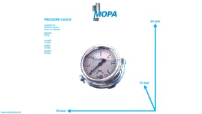 PRESSURE GAUGE - 01173168 suitable for MWM & Deutz engines