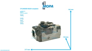CYLINDER HEAD complete - 51031016585C suitable for MAN D engines