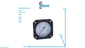 PRESSURE GAUGE - 0001534425 suitable for MTU engines