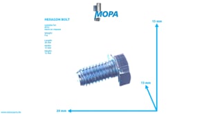 HEXAGON BOLT - 000933008013 suitable for MTU engines