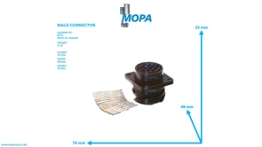 MALE CONNECTOR - 0015317983 suitable for MTU engines
