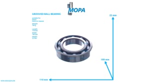 GROOVED BALL BEARING - 01109078 suitable for Deutz engines