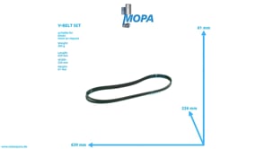 V-BELT SET - 01174834 suitable for Deutz engines