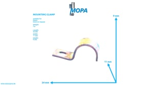 MOUNTING CLAMP - 01121255 suitable for Deutz engines