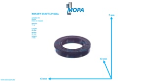 ROTARY SHAFT LIP SEAL - 01132992 suitable for Deutz engines