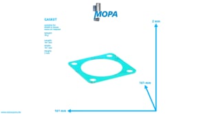 GASKET - 02044042 suitable for MWM & Deutz engines