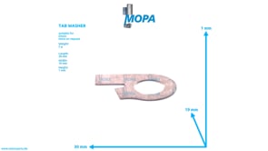TAB WASHER - 01222906 suitable for Deutz engines