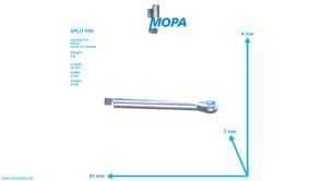 SPLIT PIN - 01126649 suitable for Deutz engines