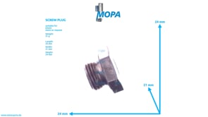 SCREW PLUG - 01118965 suitable for Deutz engines