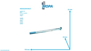 HEXAGON BOLT - 000931012104 suitable for MTU engines