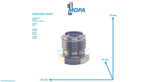 THREADED UNION - 51981300392 suitable for MAN D engines