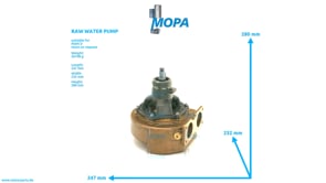 ROHWASSERPUMPE - 51065006500 passend für MAN D-Motoren