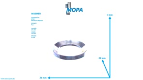 WASHER - 0001840461 suitable for MTU engines