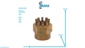 KRONENMUTTER - 01216018 passend für MWM & Deutz Motoren