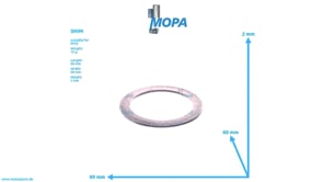 SHIM - 0000740352 suitable for MTU engines