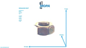 SECHSKANTMUTTER - 01122477 passend für Deutz Motoren