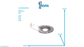 OIL DEFLECTOR - 01300806 suitable for MWM & Deutz engines