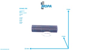 DOWEL PIN - 000007006104 suitable for MTU engines