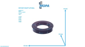 ROTARY SHAFT LIP SEAL - 01160659 suitable for Deutz engines