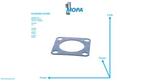 FLANGED COVER - 01167535 suitable for MWM & Deutz engines