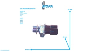OIL PRESSURE SWITCH - 01182795 suitable for Deutz engines