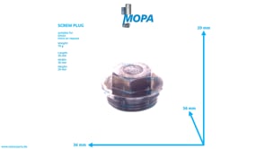 SCREW PLUG - 01148397 suitable for Deutz engines