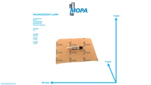 INCANDESCENT LAMP - 0005318988 suitable for MTU engines