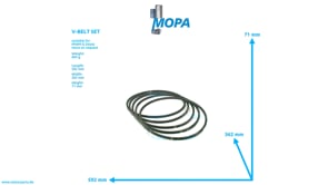 V-BELT SET - 01163224 suitable for MWM & Deutz engines