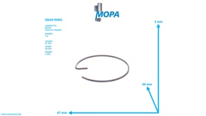 SNAP RING - 01120644 suitable for Deutz engines