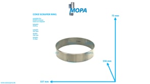 COKE SCRAPER RING - 12431047 suitable for MWM & Deutz engines