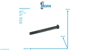 HEXAGON BOLT - 000931016093 suitable for MTU engines